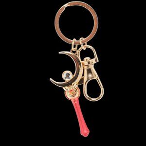 Sailor Moon Moon Stick Keychain